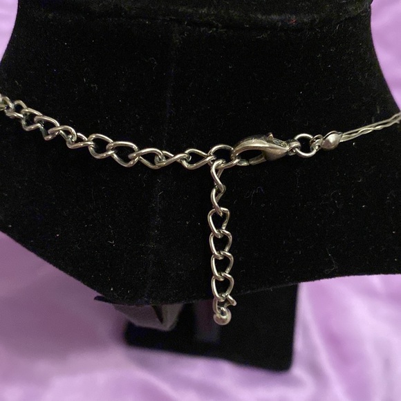 4 strand Multi-Type Beaded Necklace, wired bead strands, Fancy & Sparkly - Picture 2 of 3